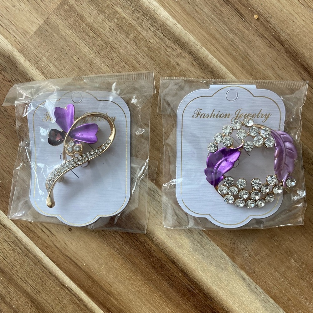 Retro Rhinestone and Enamel Pins